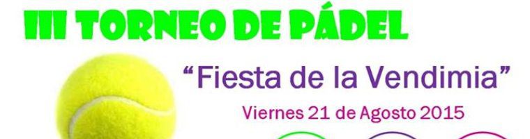 Torneo de Pádel Fiesta de la Vendimia