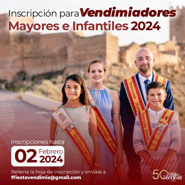 Vendimiadores 2024. Inscripción